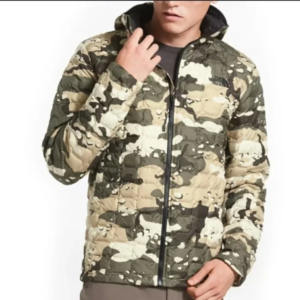 The North Face Men's ThermoBall Trekker Camouflage Hooded Jacket - Size S/P